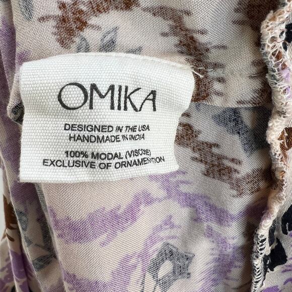 Omika Sorrento Maxi Lucia Lavender Printed Bubble Hem Racer Back - Picture 6 of 10